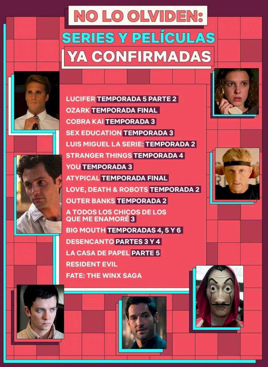Series y películas confirmadas por Netflix