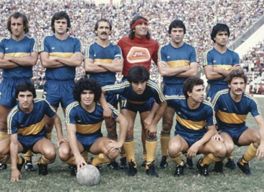 Maradona, recién llegado a Boca Juniors en 1981