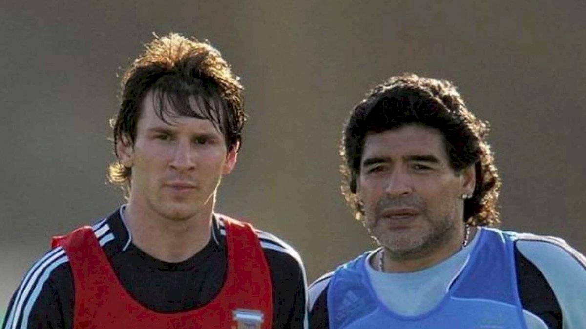 Messi y Maradona