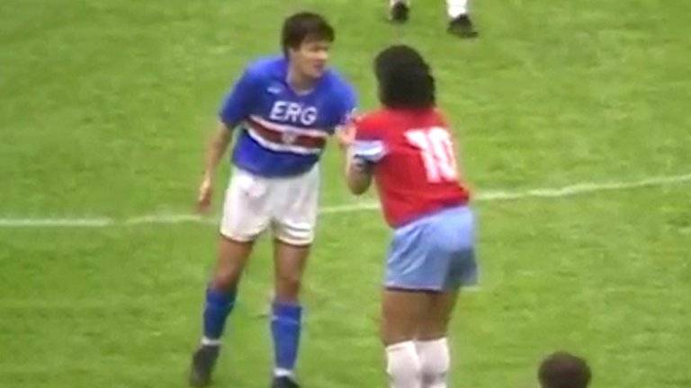 último partido de Maradona con el Napoli