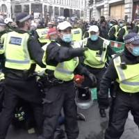 Varios detenidos en una protesta contra el confinamiento en Londres