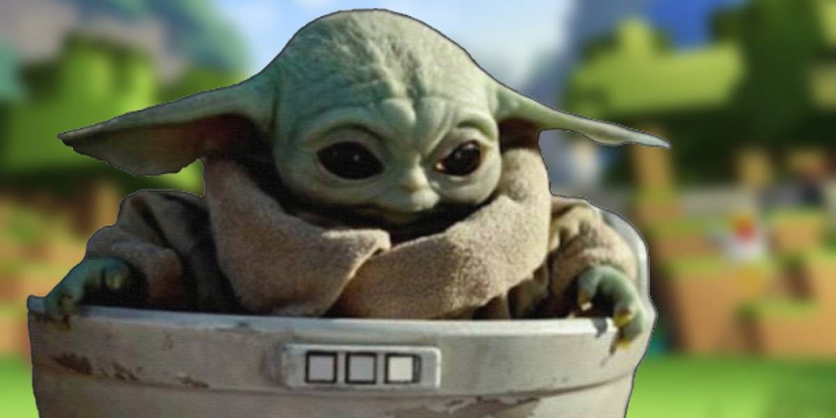 Minecraft: así se ve Baby Yoda en el nuevo DLC de Star Wars