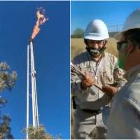 ¡Ingenio mexicano! Trabajadores de Pemex encienden plataformas con bengalas