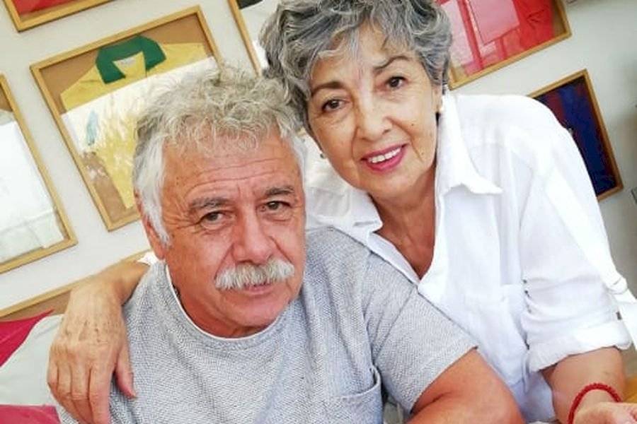 Caszely y esu esposa María de los Ángeles