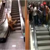 Primeras escaleras eléctricas en Camerún provocan accidentes