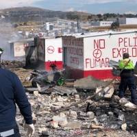 Se registra fuerte explosión en polvorín de Tlaxcala
