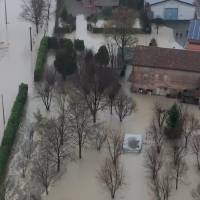 Imágenes aéreas muestran la extensión de las inundaciones en la provincia de Módena