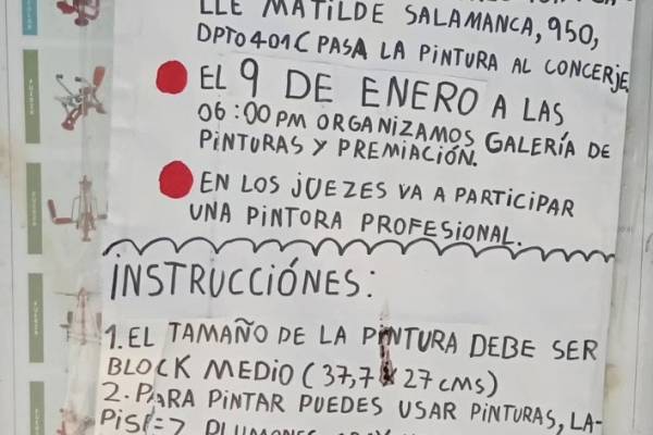 La nueva búsqueda de Matthei: tras los pasos de autor/a de tierno cartel de concurso de pinturas