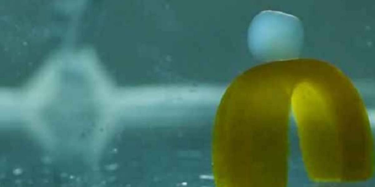 Científicos crearon un robot que no necesita de electricidad o hardware interno para moverse