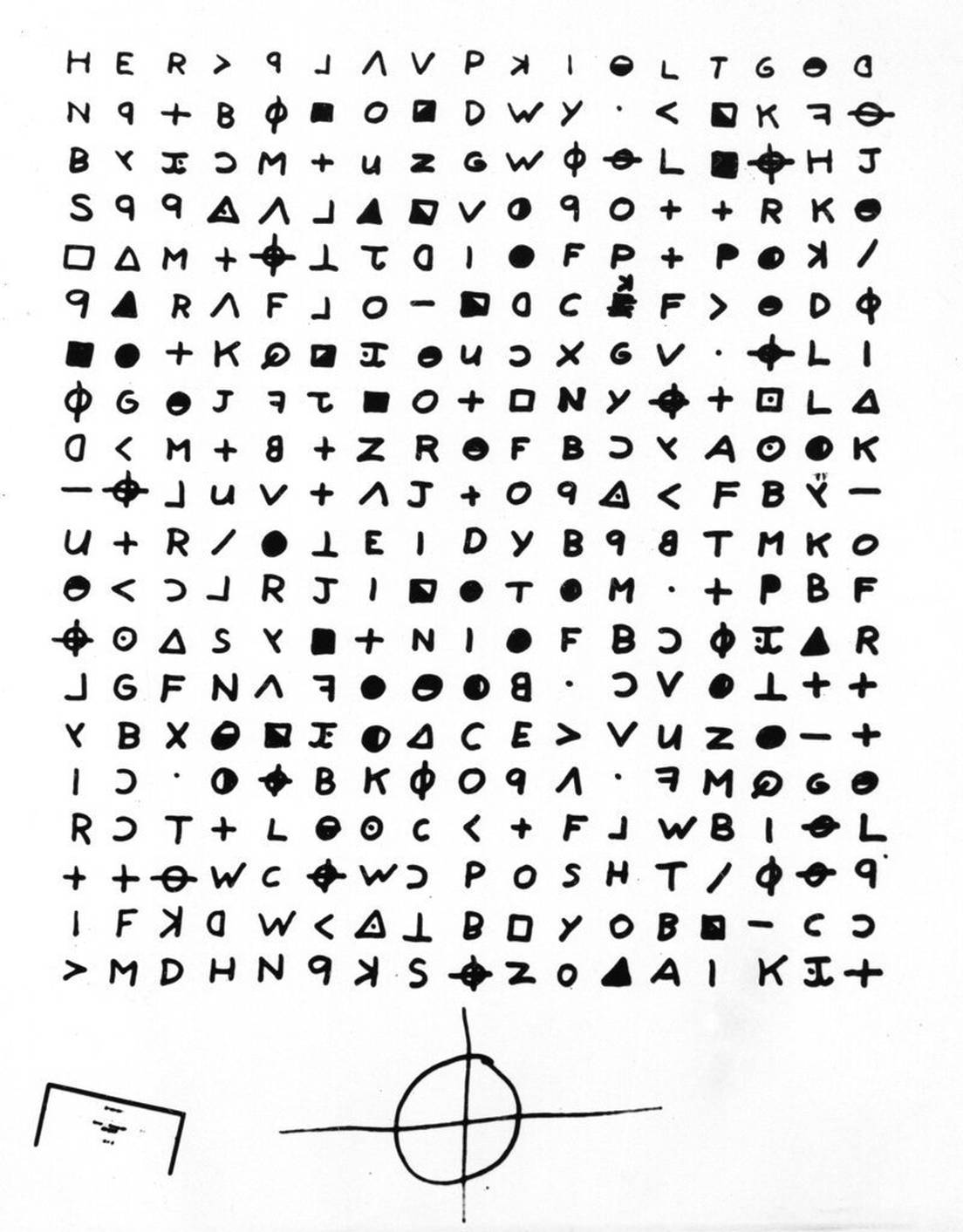  La carta del Asesino del Zodiaco descifrada en 2020. 