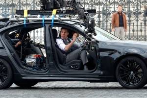Tom Cruise en las grabaciones de Misión Imposible 7