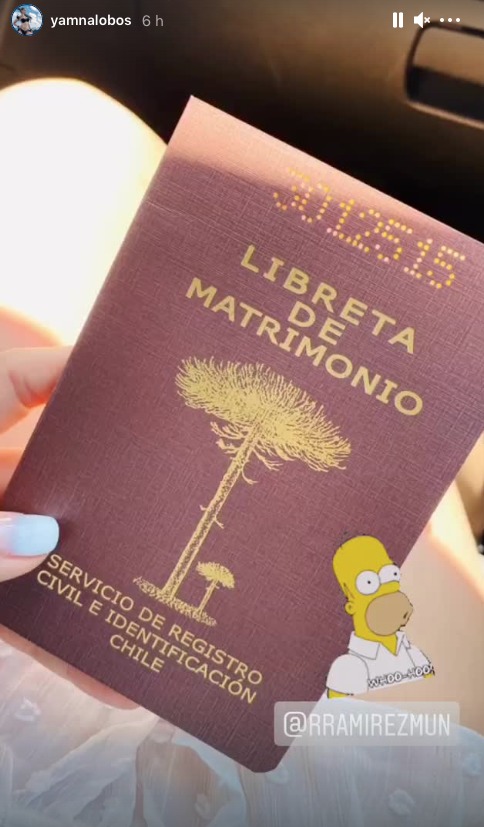 Yamna Lobos se casó en plena Pandemia