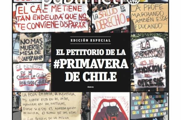 Premios ÑH20: Publimetro logra medalla de bronce por diseño de sus portadas en estallido social