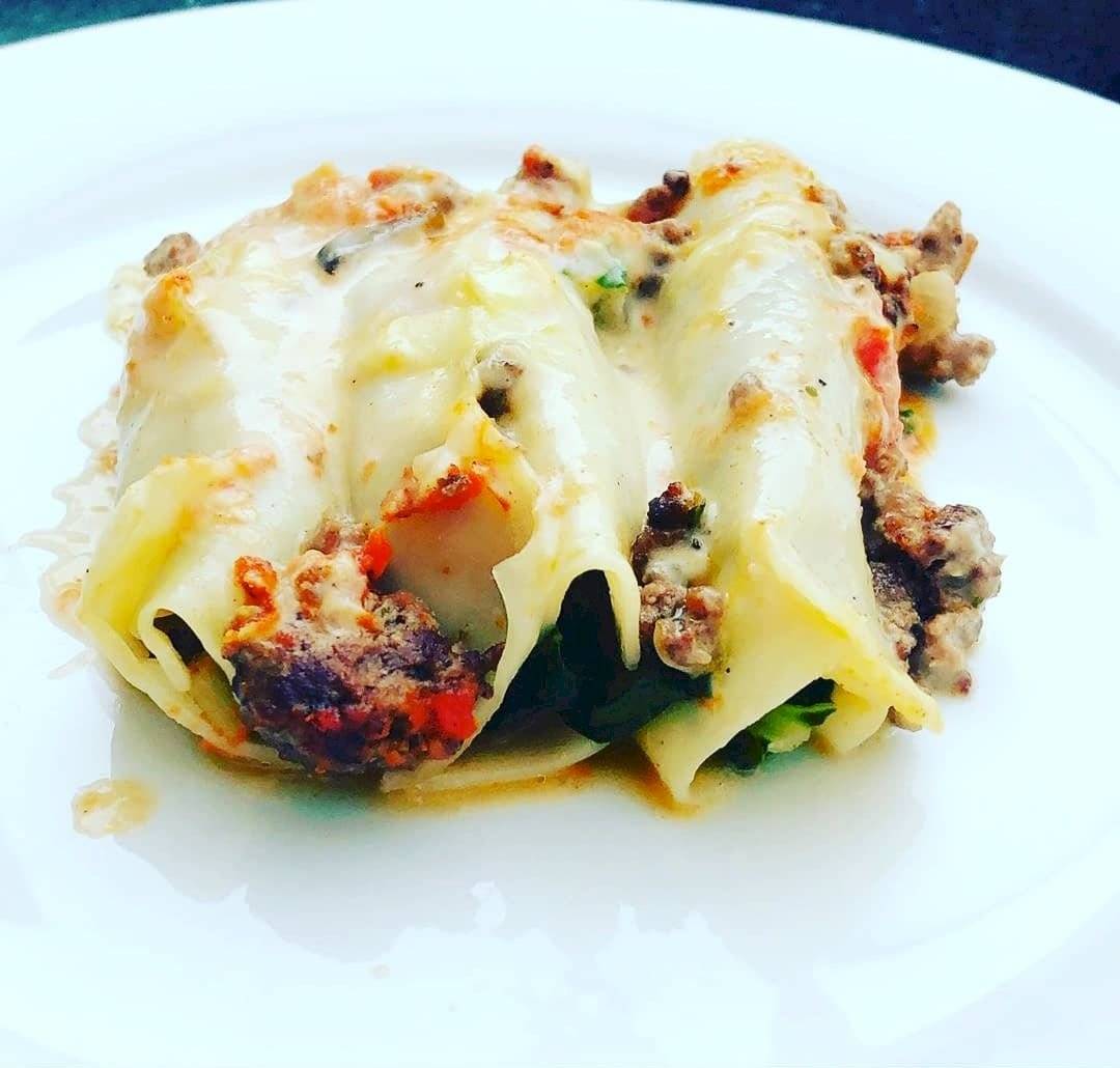 canelones de ricotta y espinaca