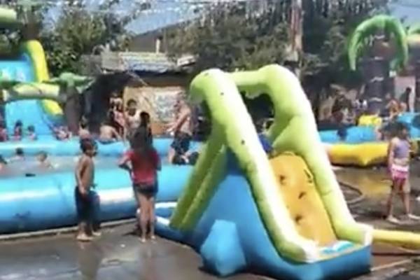 "Fiesta del Agua" en La Pintana termina con querella