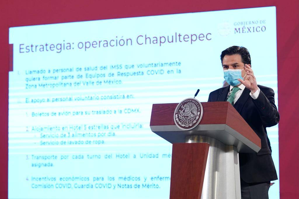 Presenta IMSS Operación Chapultepec, es un llamado a la solidaridad con personal médico y de enfermería que atiende COVID-19