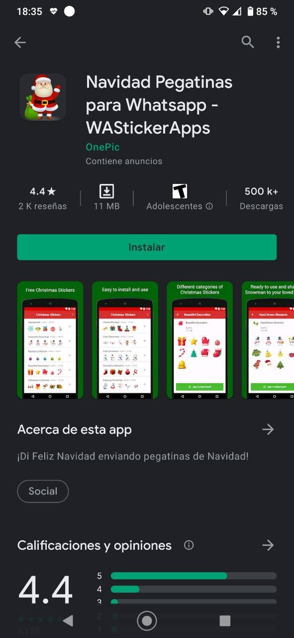 WhatsApp Navidad