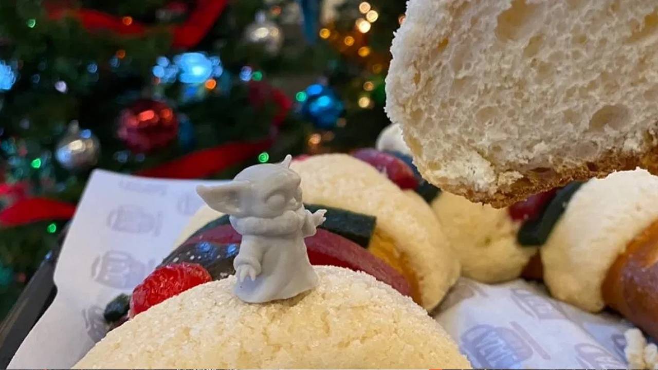 Baby Yoda rosca de reyes