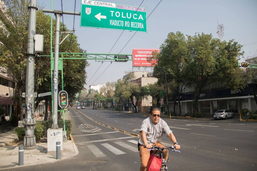 Calles vacías en la CDMX Navidad 2020