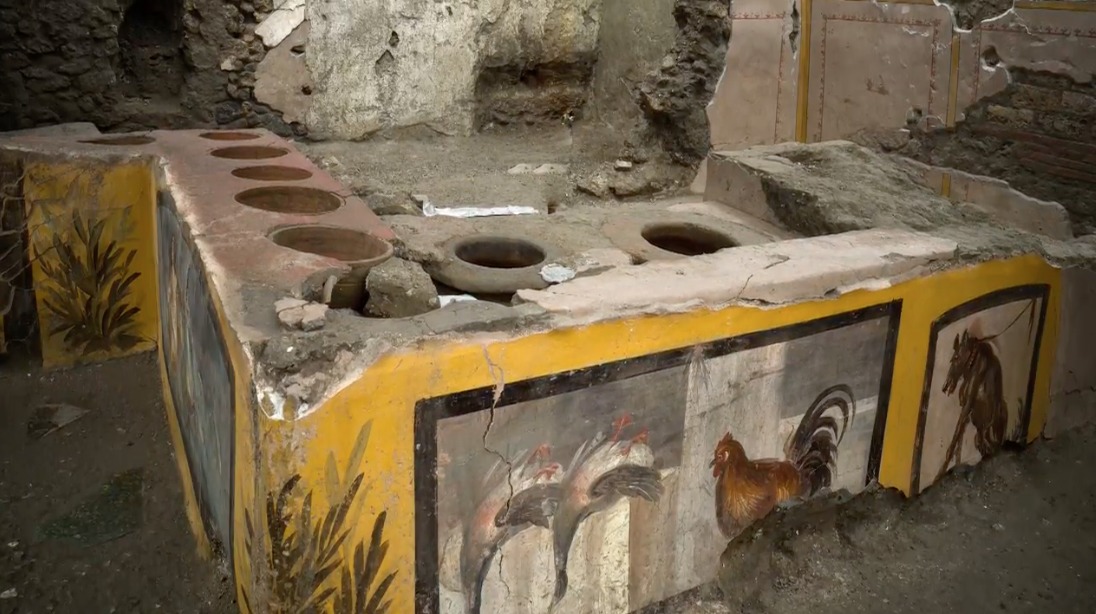 puesto de comida romano