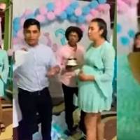 ¡Con las manos en la masa! Exhibe infidelidad de su esposa con su mejor amigo en pleno baby shower