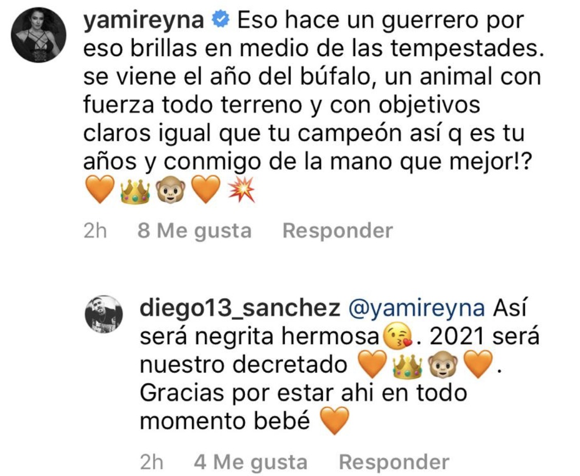 Instagram Yamila y Mono Sánchez
