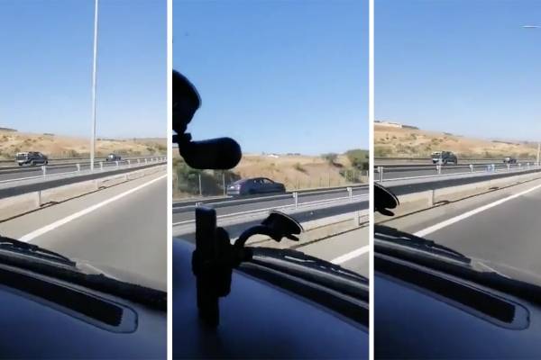 Insólito: video capta a automovilistas escapando contra el tránsito de un control sanitario en Valparaíso