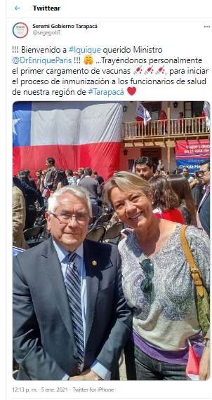 La publicación en Twitter que posteriormente fue borrada / Foto: Captura Twitter