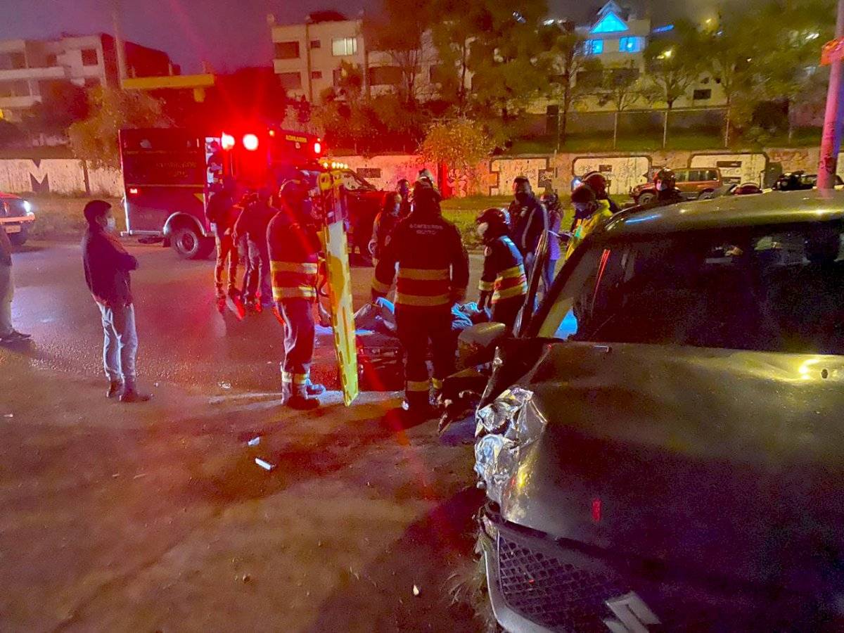 Accidente de tránsito, norte de Quito, deja varios heridos