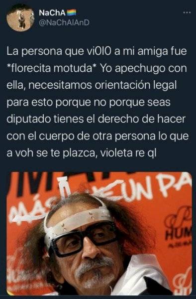 En Twitter realizaron una funa a Florcita Motuda por supuesta violación