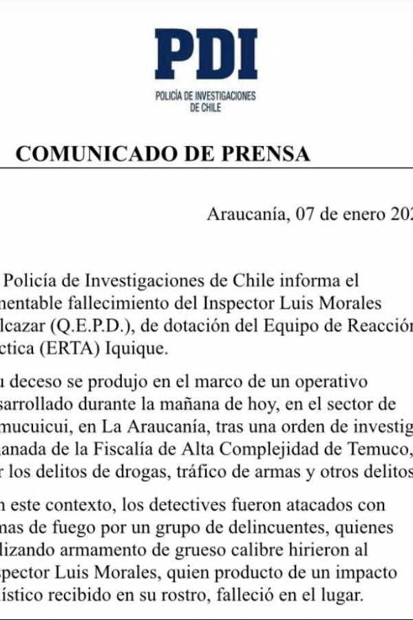 Comunicado PDI