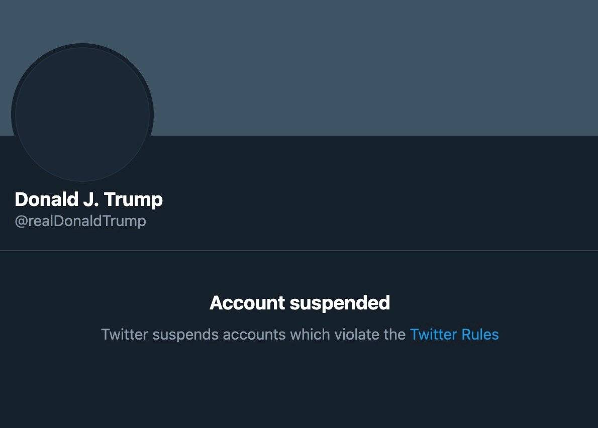 Suspendida la cuenta de Donald Trump en Twitter