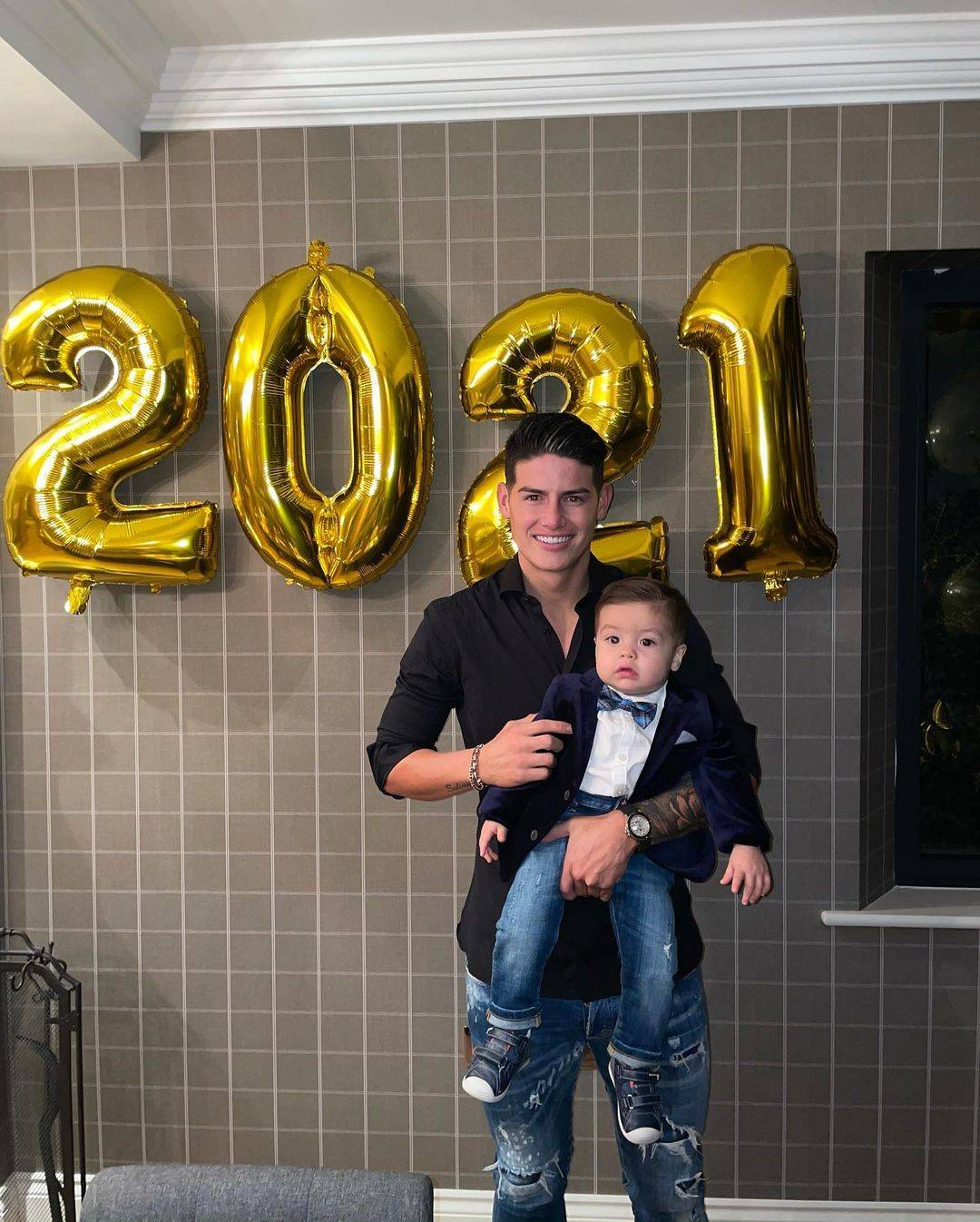 James Rodríguez y Samuel-2 Hijo de James Rodriguez