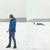 ¡Y todo por unos likes! Por hacer un video viral, hunde su auto en un lago congelado