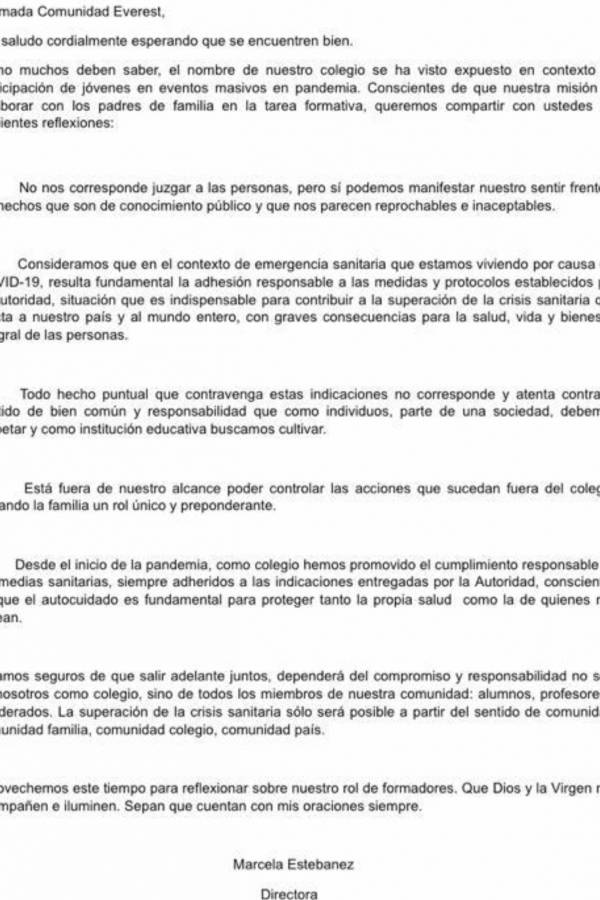 Comunicado Everest