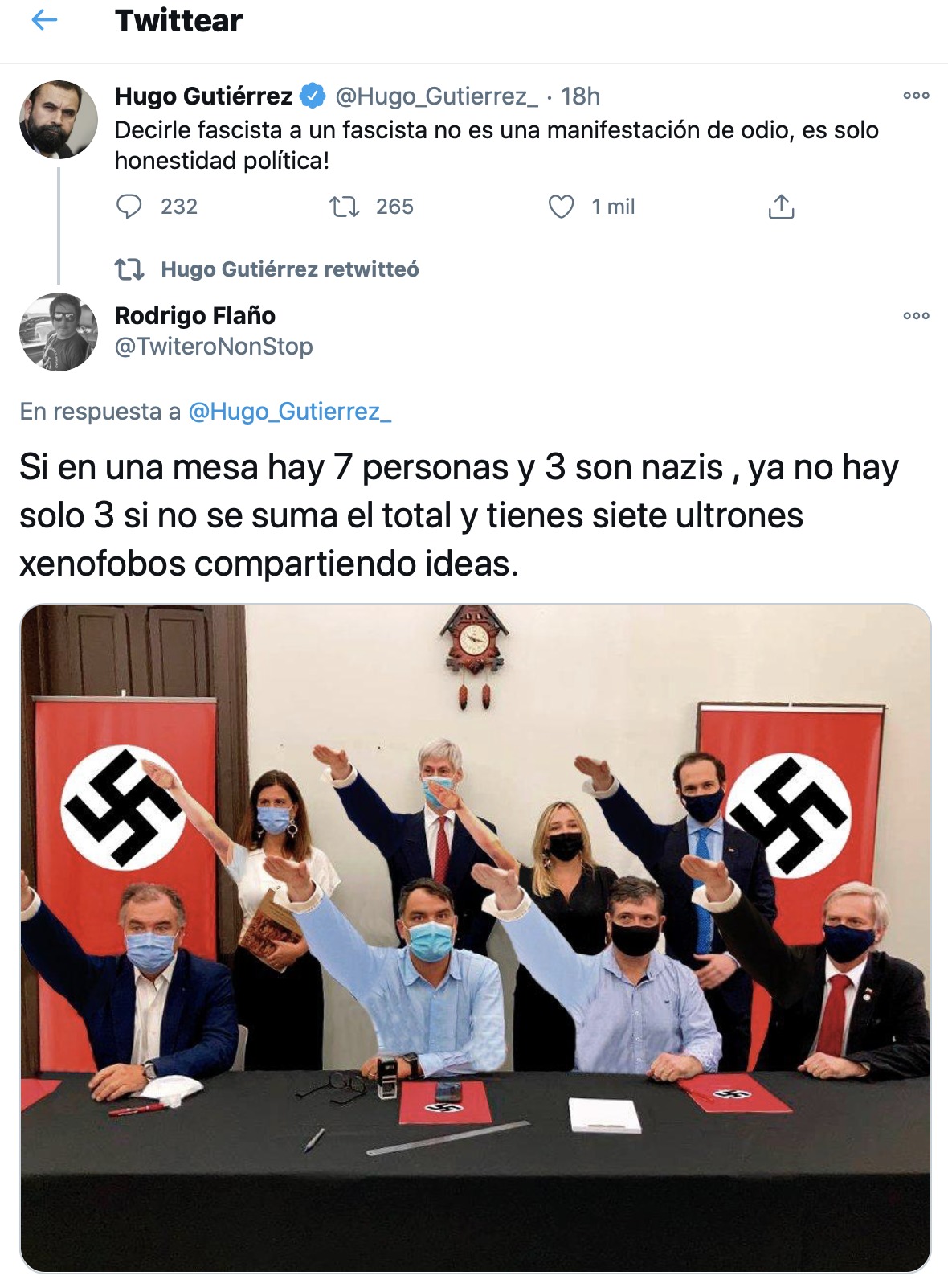Twitter de Hugo Gutiérrez
