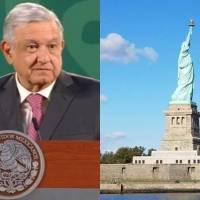 "La Estatua de la Libertad se está poniendo verde de coraje": AMLO se posiciona contra la censura en redes