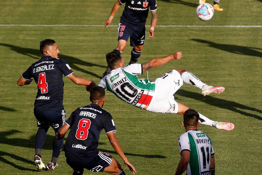 Luis Jiménez abrió la cuenta ante Universidad de Chile con un golazo