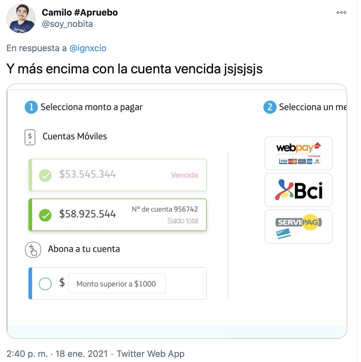 Deuda fono Piñera