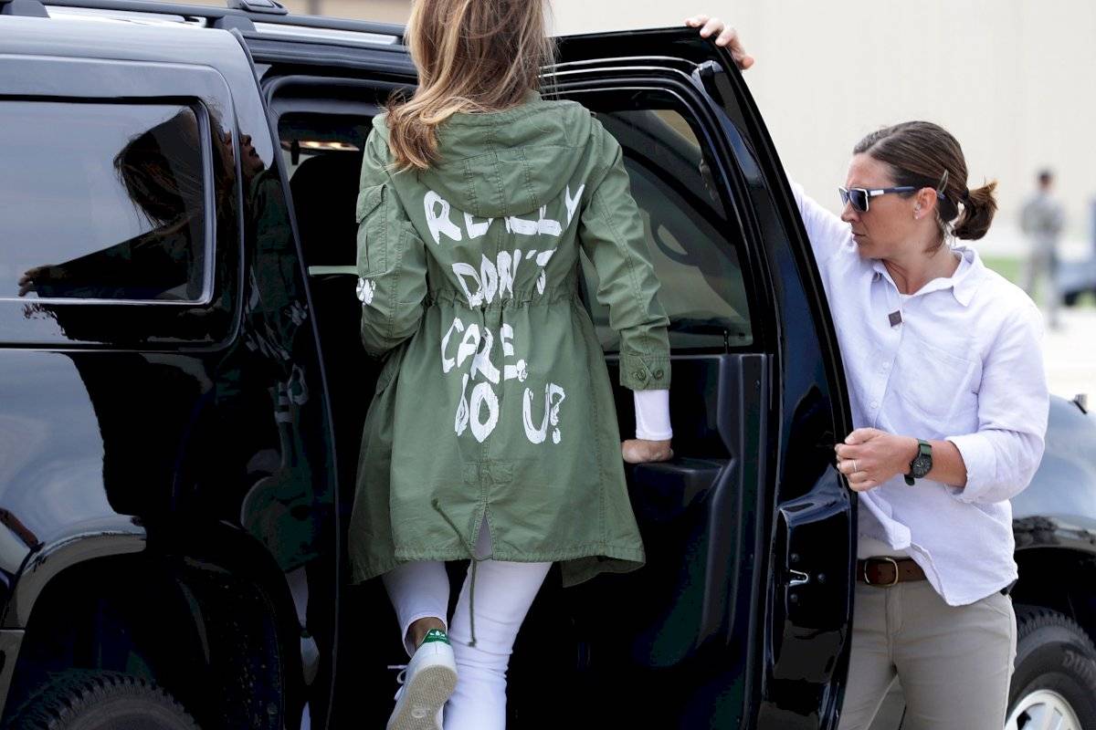 melania trump chaqueta