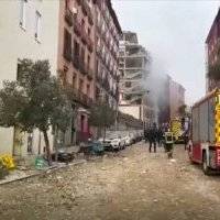 VIDEO: Fuerte explosión destroza edificio en el centro de Madrid