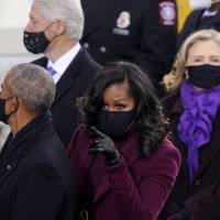 Michelle Obama roba las miradas durante la toma de protesta de Joe Biden