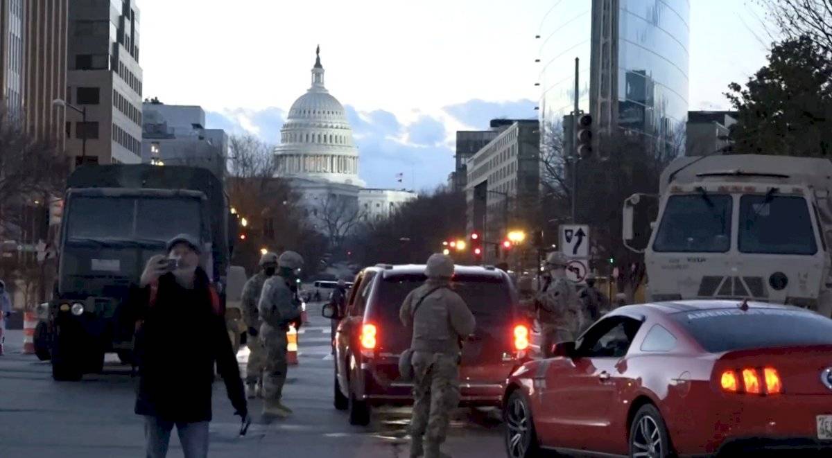 Washington DC se despierta el día de la investidura de Joe Biden