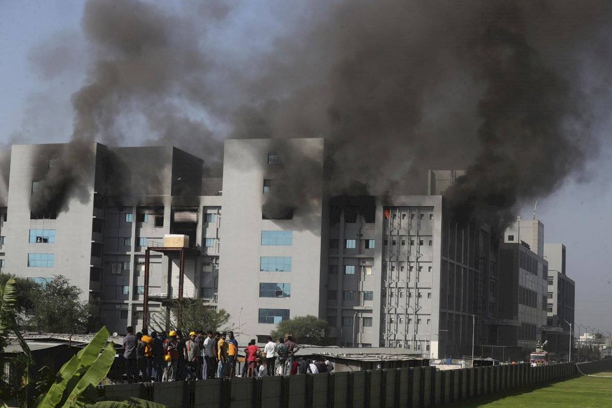 Incendio en la India