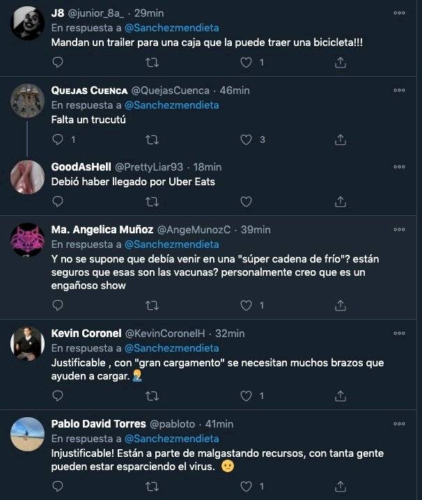 Reacción de cuencanos al conocer el número de dosis que llegaron a Cuenca