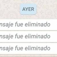 ¿WhatsApp Web muestra los mensajes eliminados?