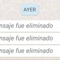 ¿WhatsApp Web muestra los mensajes eliminados?