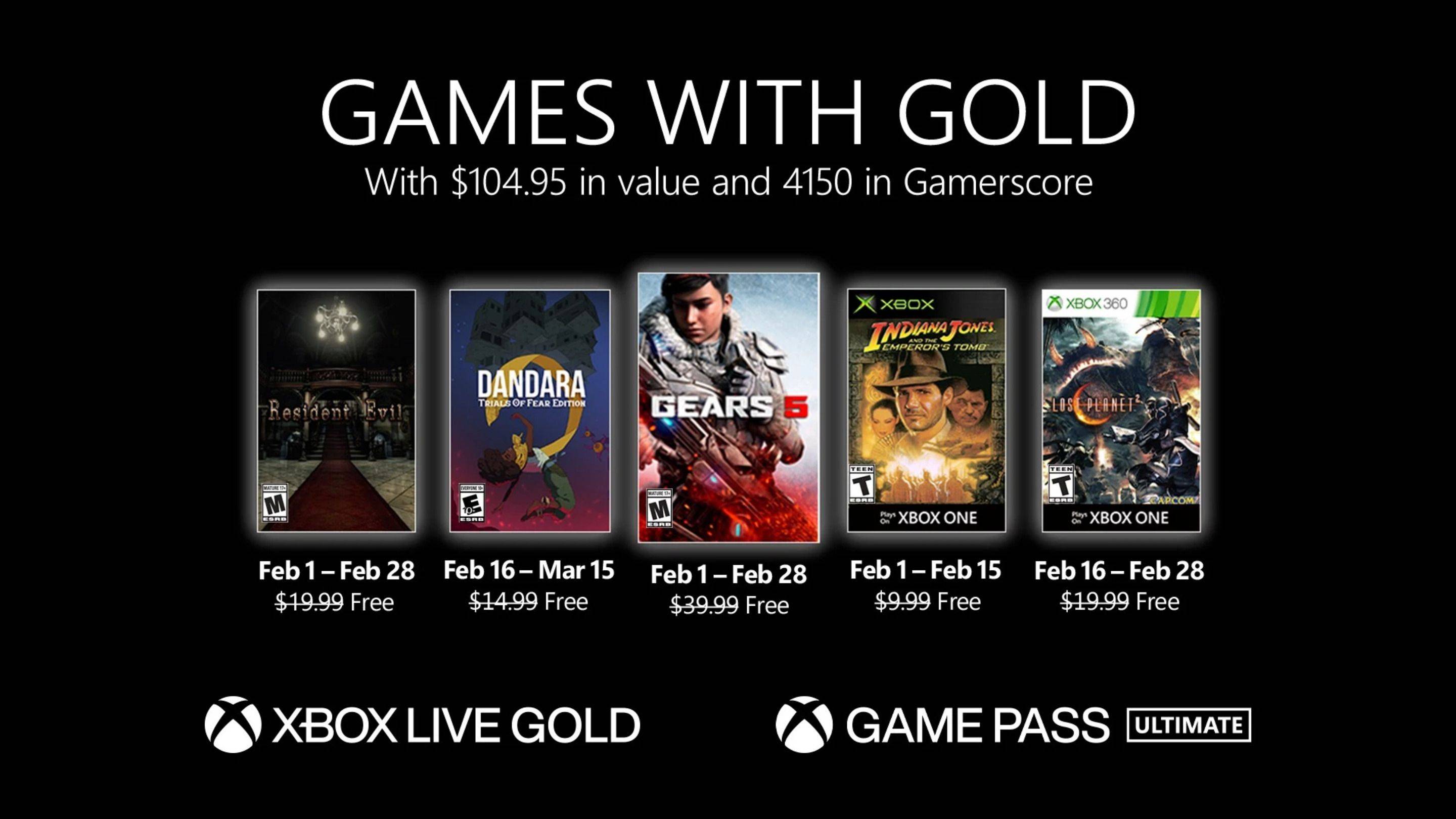 Xbox Games With Gold febrero 2021