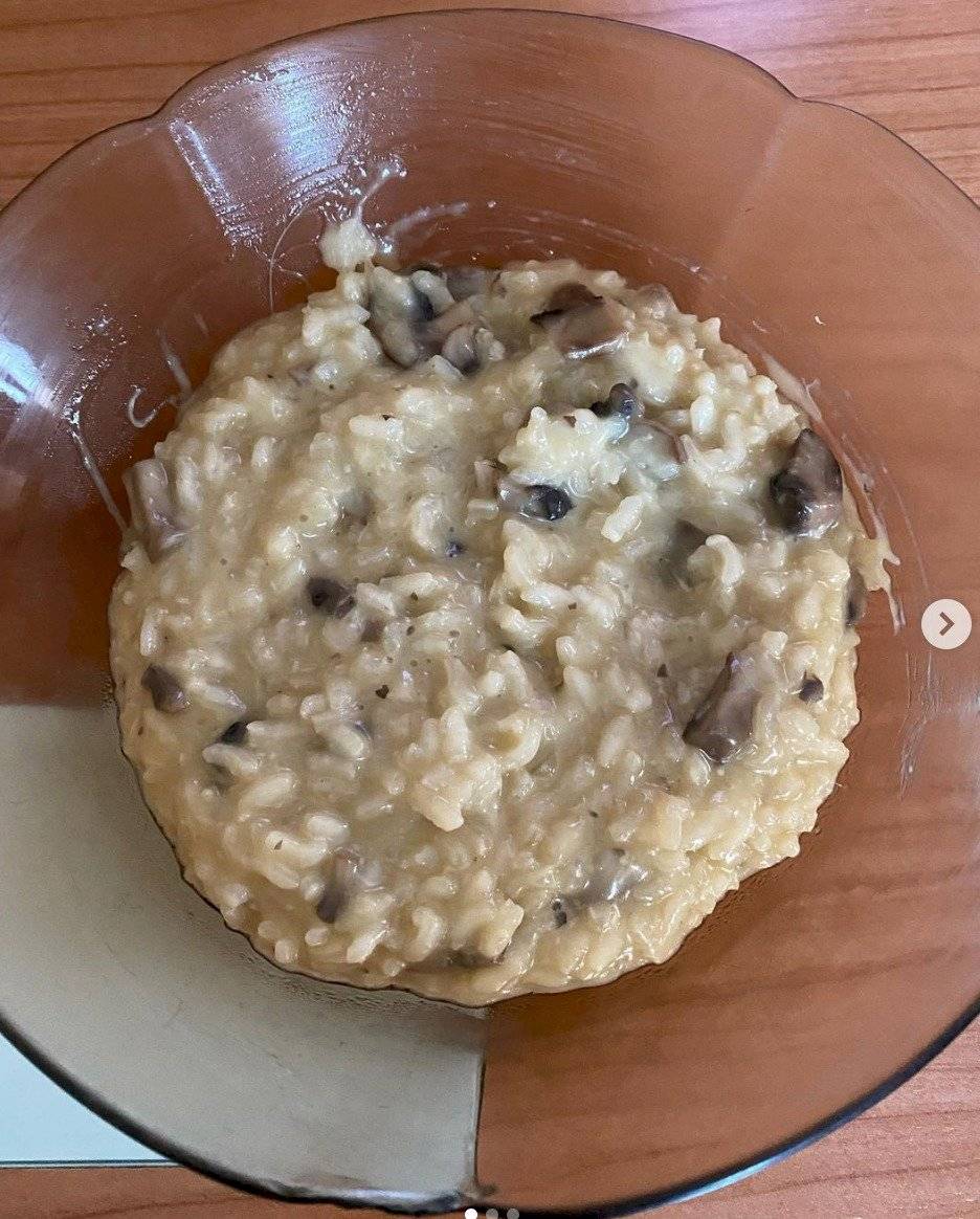 risotto de champiñones