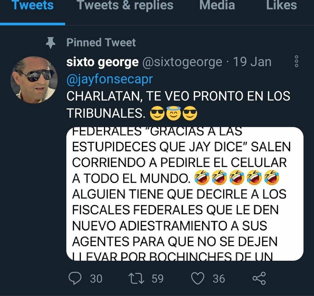Sixto George a Jay Fonseca